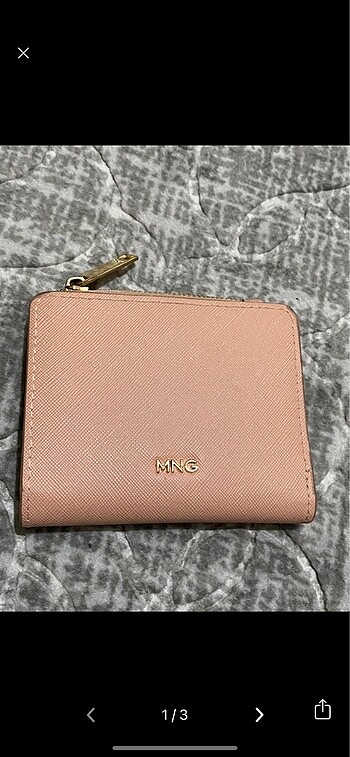 Mango Pudra Pembe Cüzdan