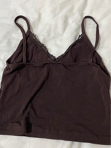 American Vintage Kahverengi Dantelli Crop