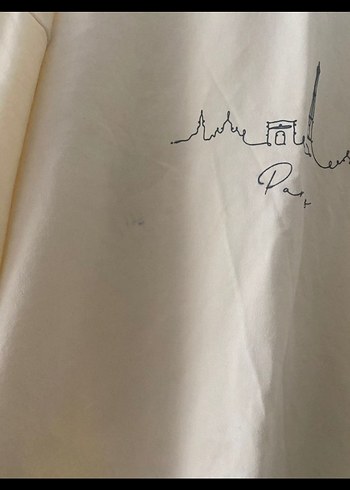 l Beden Bej Baskılı Uzun Kollu Parisian Sweatshirt