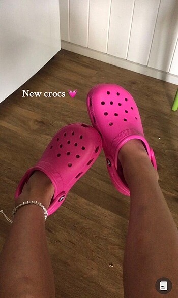 Gezer Koyu pembe crocs Terlik