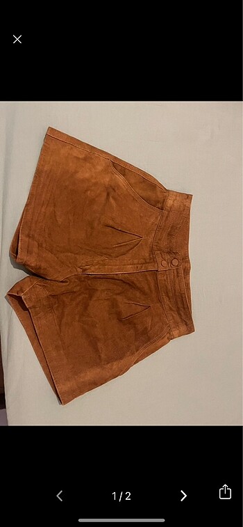 Vintage Süet Şort