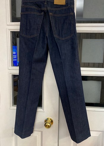 Kadın Lacivert Denim Normal Boy Kot Pantolon - Görsel 3