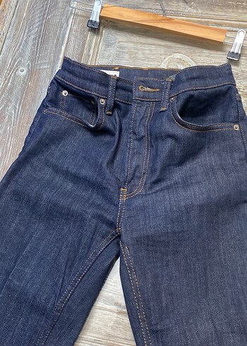 Kadın Lacivert Denim Normal Boy Kot Pantolon - Görsel 5