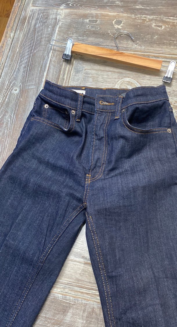 Kadın Lacivert Denim Normal Boy Kot Pantolon - Görsel 5