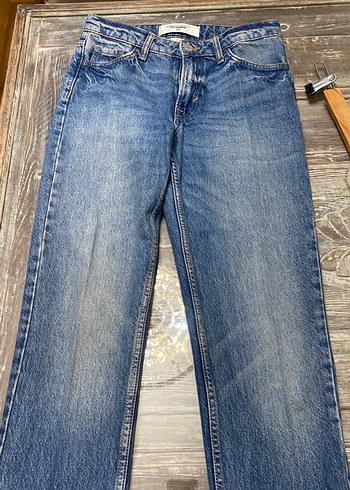 Kadın Mavi Denim Normal Kesim Jean - Görsel 4