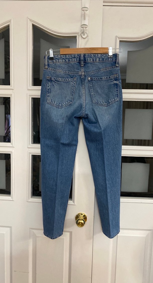 Kadın Mavi Denim Normal Kesim Jean - Görsel 2