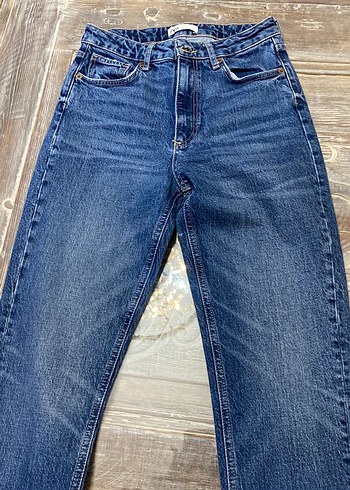 Zara 38 beden mavi bluejean - Görsel 3