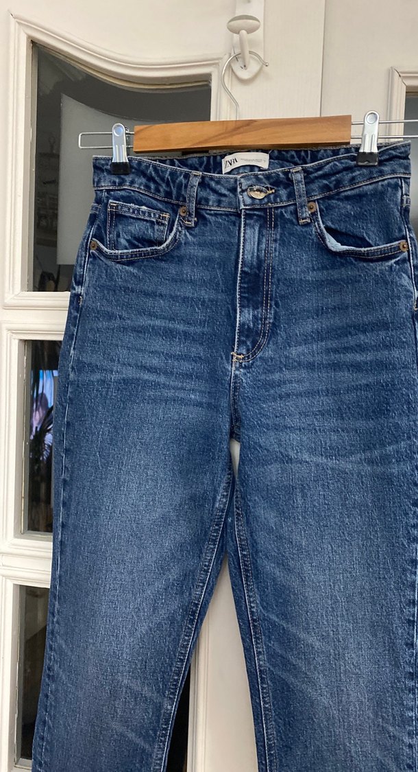 Zara 38 beden mavi bluejean - Görsel 2