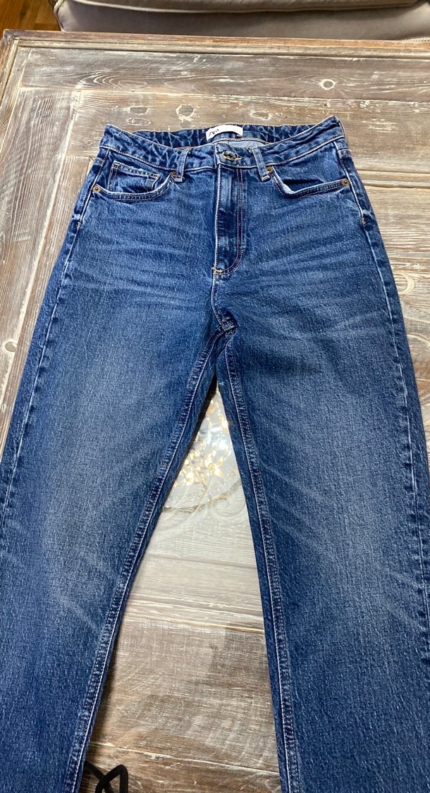 Zara 38 beden mavi bluejean - Görsel 3