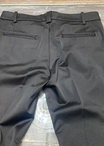 Kadın Siyah saten Kumaş Pantolon - Görsel 9