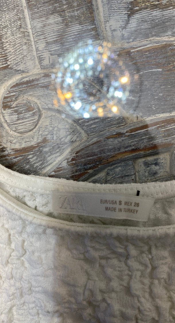 Beyaz Keten Bohem Kadın Atlet - Görsel 3