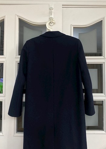 Düğmeli Lacivert Kaban - Görsel 2