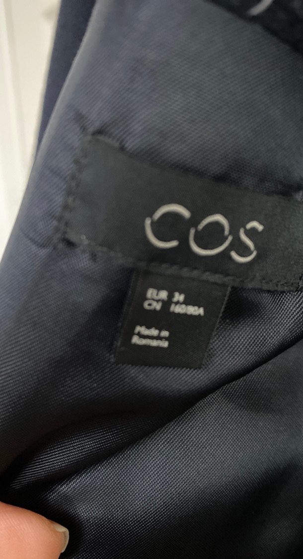 Düğmeli Lacivert Kaban - Görsel 3