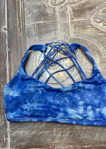 Mavi Batik Desenli Spor Sütyeni - Görsel 2