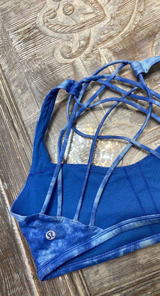 Mavi Batik Desenli Spor Sütyeni - Görsel 4