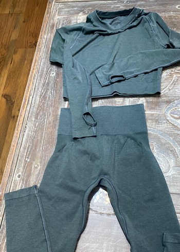 Gri Midi Spor Tayt - Görsel 5