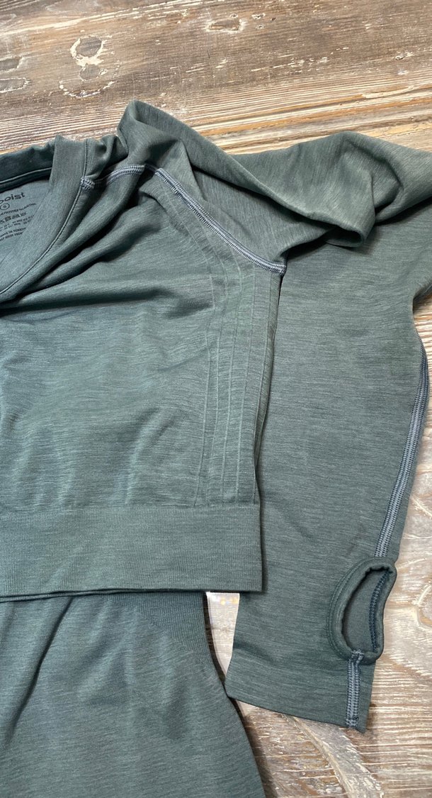 Gri Midi Spor Tayt - Görsel 4