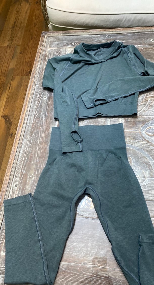 Gri Midi Spor Tayt - Görsel 5