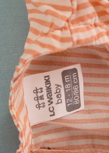 Bej Çizgili Çiçek Desenli bluz Çocuk - Görsel 4