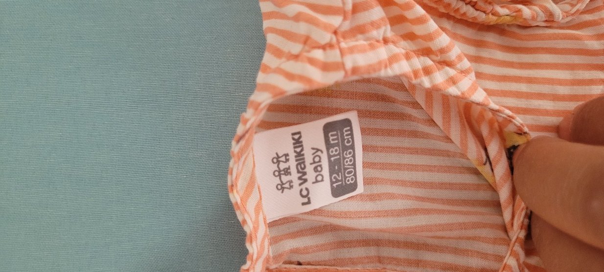 Bej Çizgili Çiçek Desenli bluz Çocuk - Görsel 3