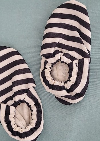 Erkek Bebek Zebra Desenli Lastikli Bot - Görsel 2