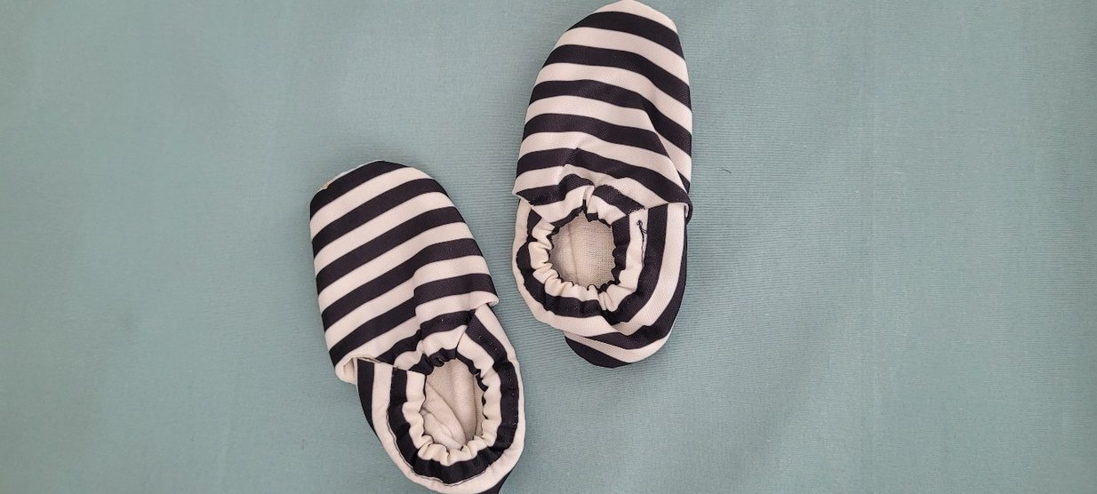 Erkek Bebek Zebra Desenli Lastikli Bot - Görsel 2