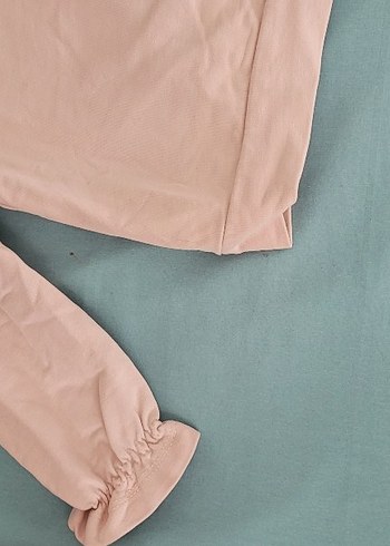 Düğmeli Pembe Kız Sweatshirt - Görsel 4