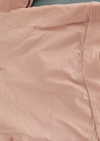 Düğmeli Pembe Kız Sweatshirt - Görsel 8