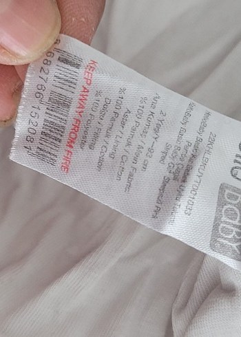 Fermuarlı Pembe Çizgili Bebek Kız Tulum - Görsel 6