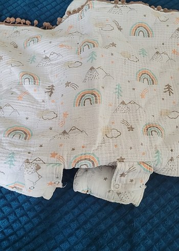 Çocuklar için Baskılı Pastel Uyku Minderi ve puset örtüsü - Görsel 5