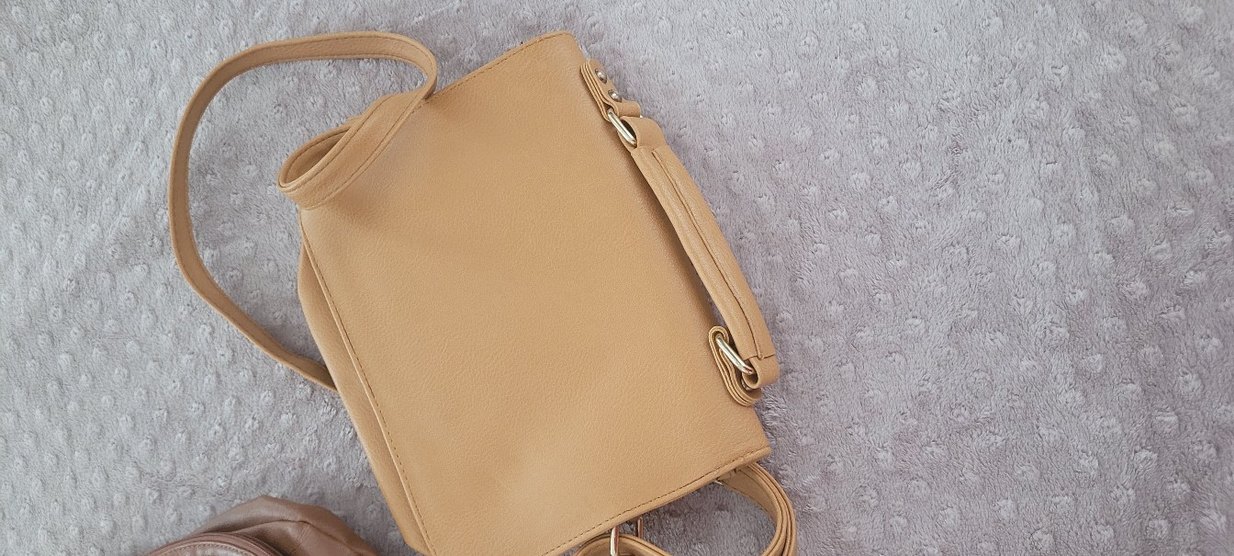 hardal sarisi Deri Tokalı Kadın Çanta - Görsel 5