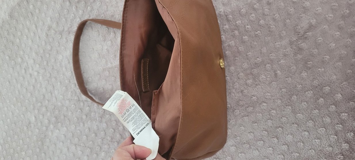 taba Deri Kadın Çanta Fermuarlı - Görsel 3