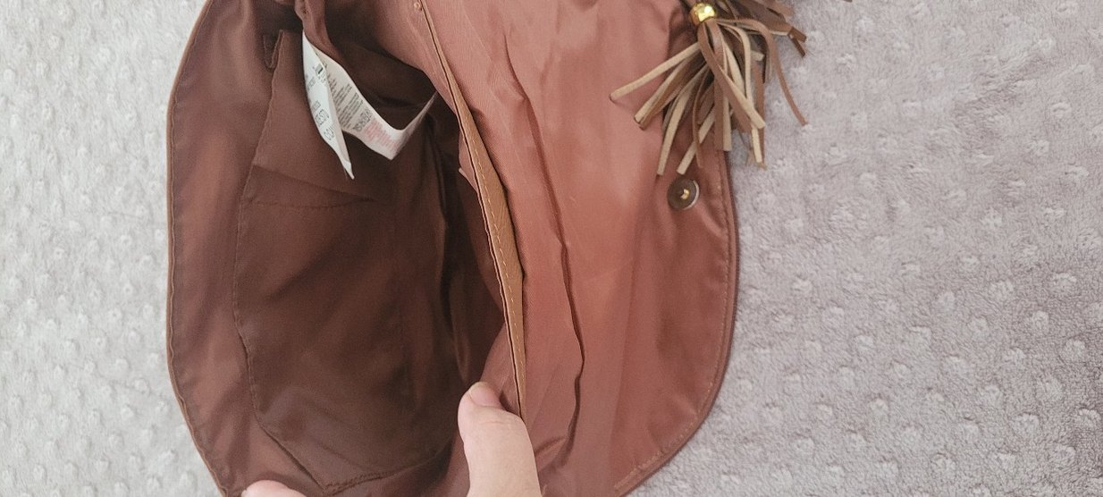 taba Deri Kadın Çanta Fermuarlı - Görsel 5