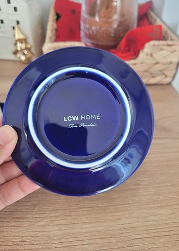 Mavi Kulplu Göz Desenli Kahve Fincanı Seti - Görsel 6