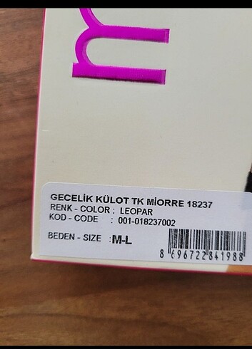 m Beden Miorre gecelik