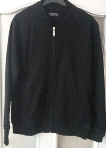 Erkek Siyah Fermuarlır Sweatshirt - Görsel 8