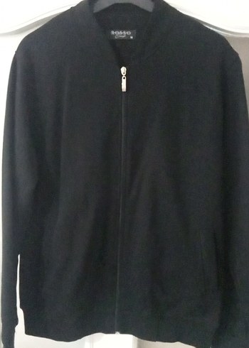 Erkek Siyah Fermuarlır Sweatshirt - Görsel 10