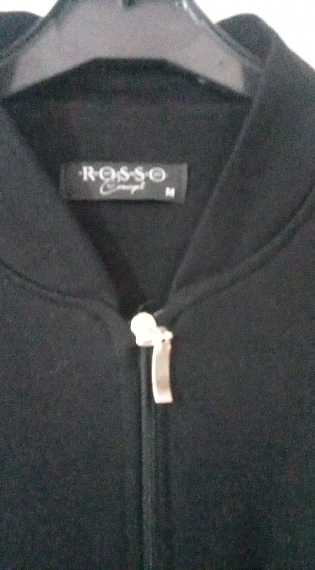 Erkek Siyah Fermuarlır Sweatshirt - Görsel 4