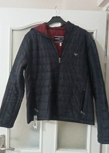 Siyah Kapüşonlu Fermuarlı Erkek Mont - Görsel 4