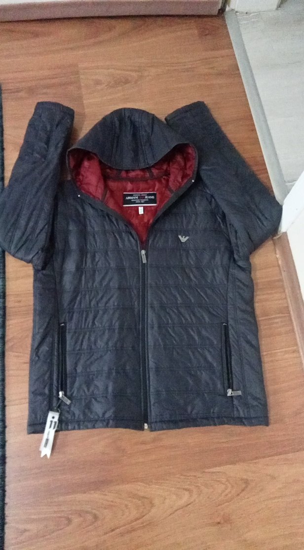 Siyah Kapüşonlu Fermuarlı Erkek Mont - Görsel 2