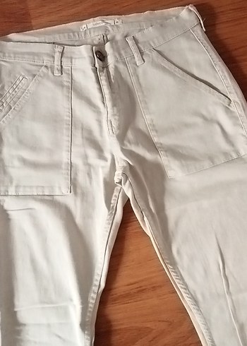 Bej erkek Denim Pantolon - Görsel 5