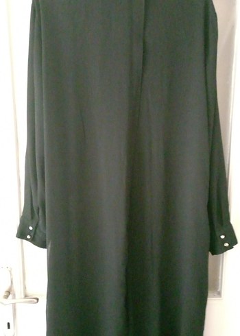 Uzun Kollu Mavi Siyah Kadın Tunik - Görsel 7