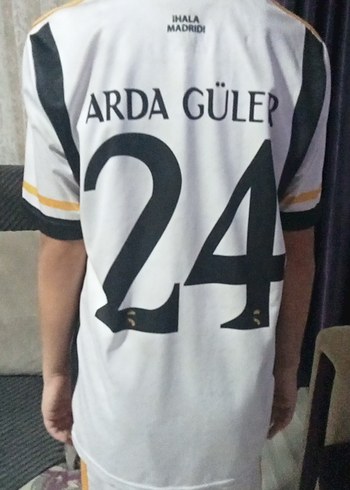 Erkek Beyaz Kısa Kollu Real Madrid Forma 11-12 yaş - Görsel 3