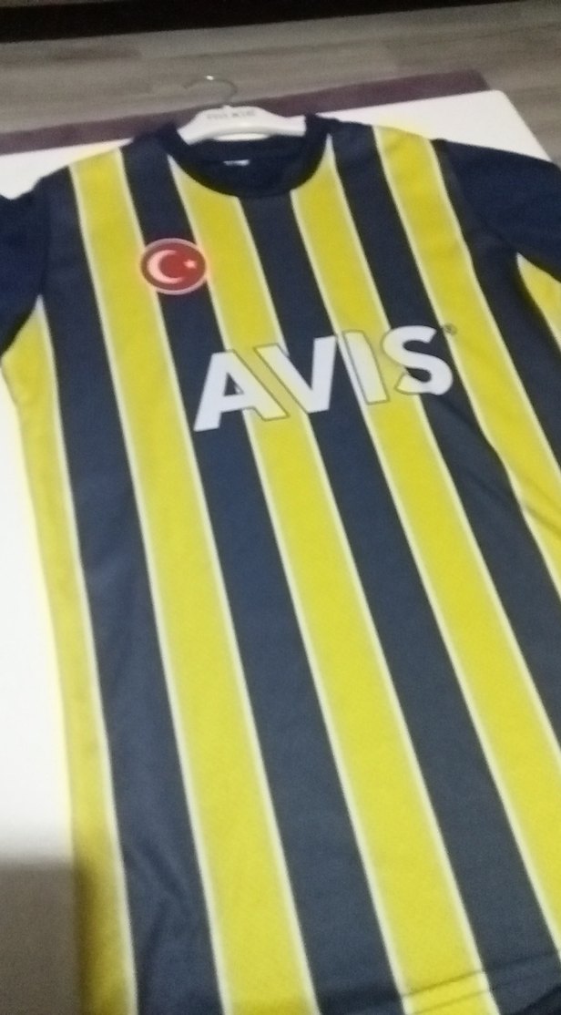 Erkek Sarı Lacivert Baskılı Kısa Kollu Fenerbahçe Forma Takımı - Görsel 3