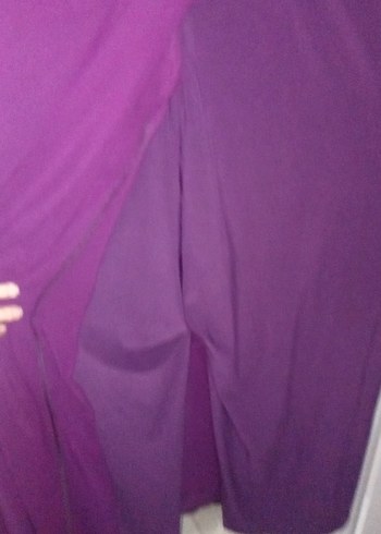 Mor Uzun Kollu Elbise Tulum - Görsel 6