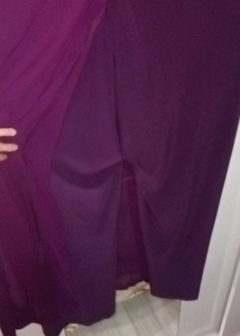 Mor Uzun Kollu Elbise Tulum - Görsel 7