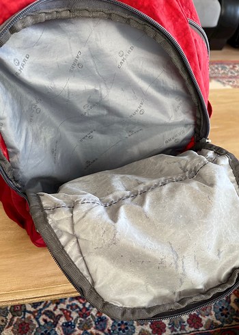 Kadın Kırmızı Gri Batik Desen Sırt Çantası - Görsel 7