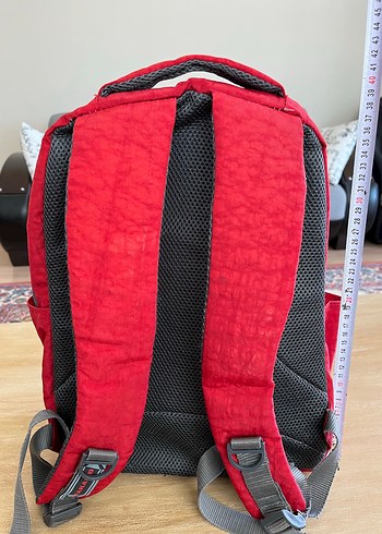 Kadın Kırmızı Gri Batik Desen Sırt Çantası - Görsel 3