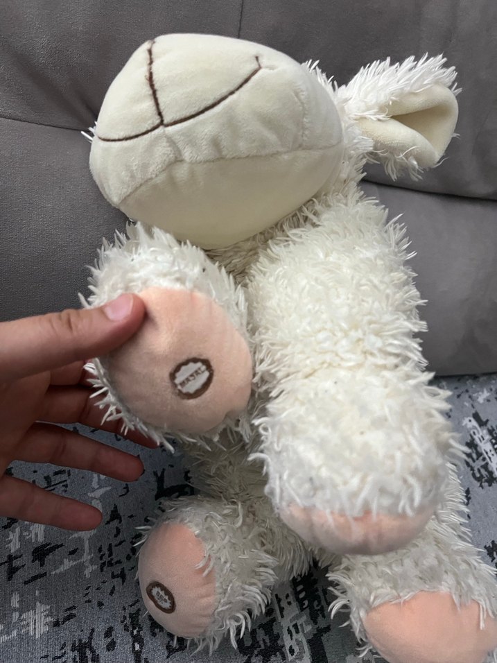 Gri Peluş Koyun Oyuncak masalcı küçücük - Görsel 5