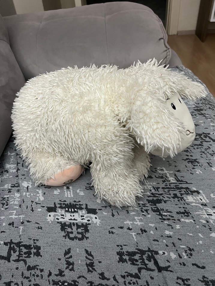 Gri Peluş Koyun Oyuncak masalcı küçücük - Görsel 4